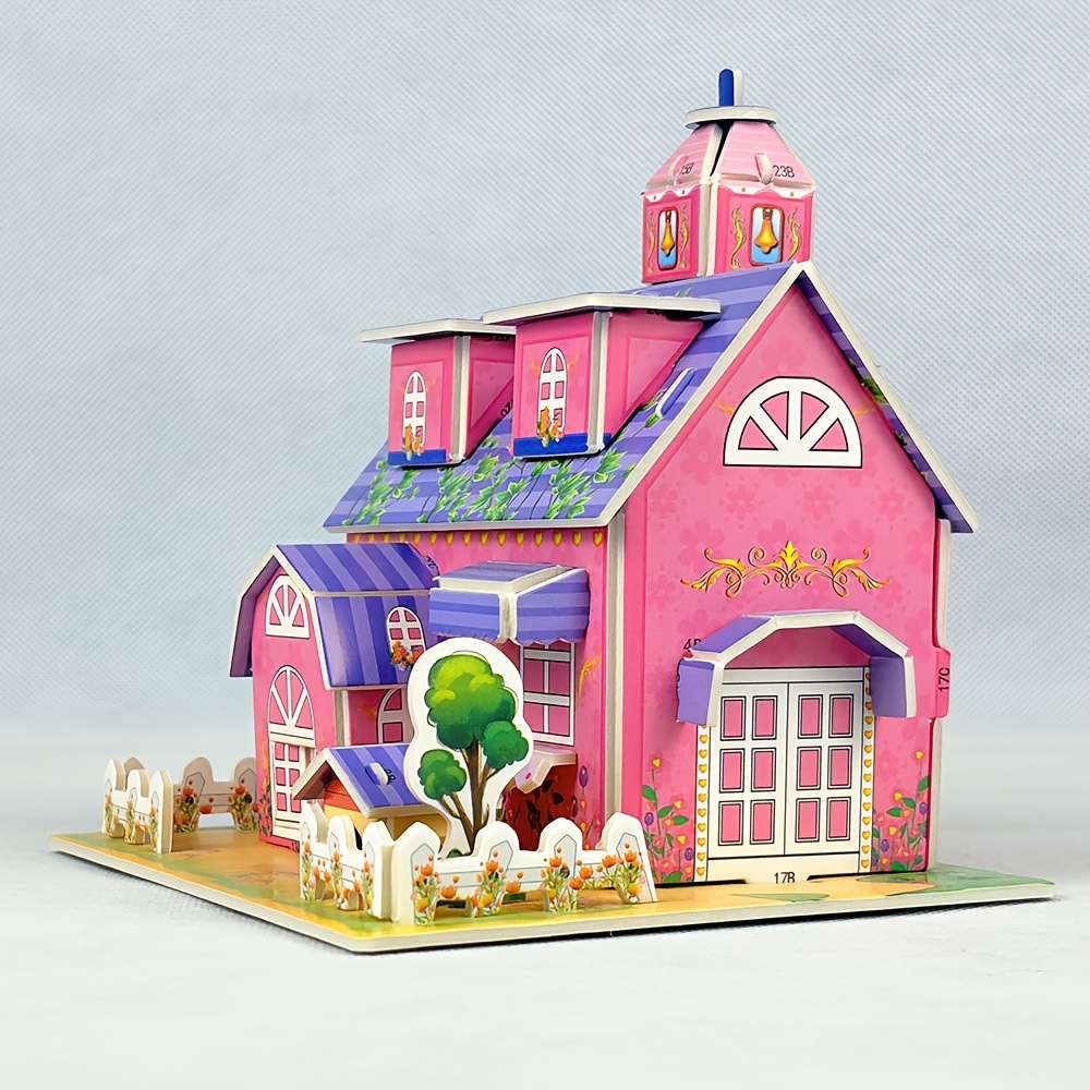 3D House Puzzle Model Model Ulx229 Sizel