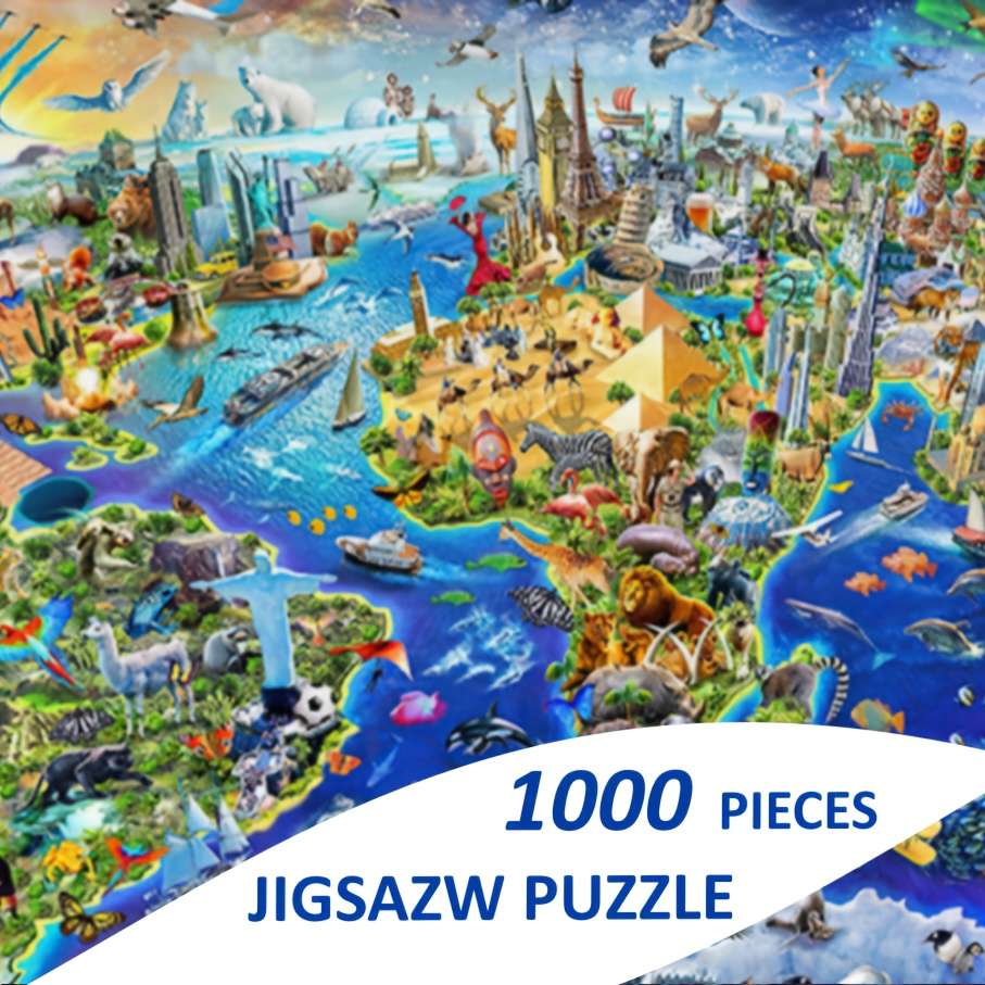 1000 Piece Mini Paper Jigsaw Puzzle