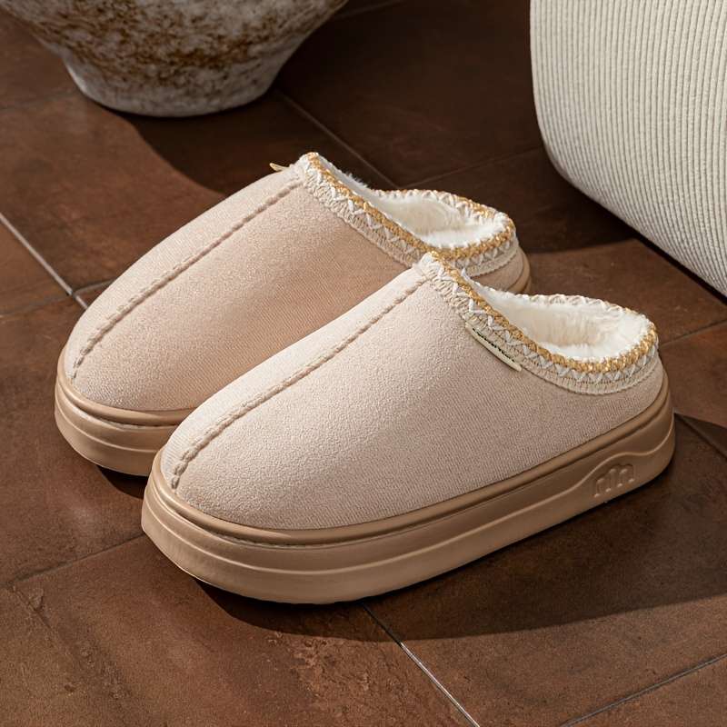 Cotton Slippers Color Camel Sizeuk 6.5-7