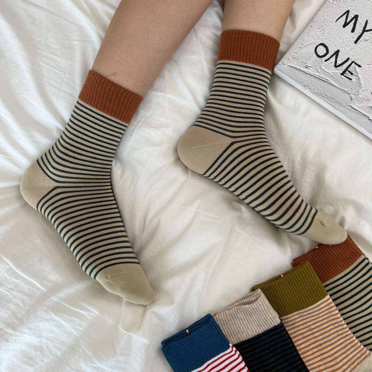 Women S Socks Color 5 Pairs Pack3 Beige2 Dark Gray Size Onesize