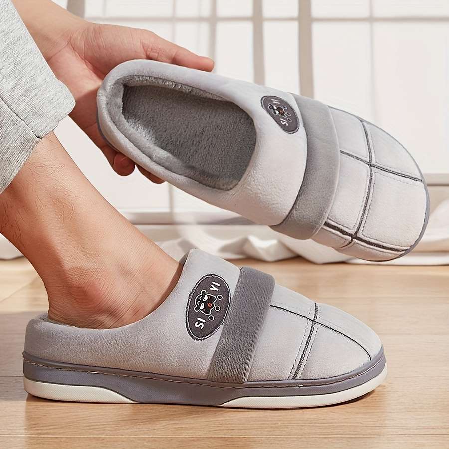 Cotton Slippers Color Granny Gray Sizeuk 5.5-6