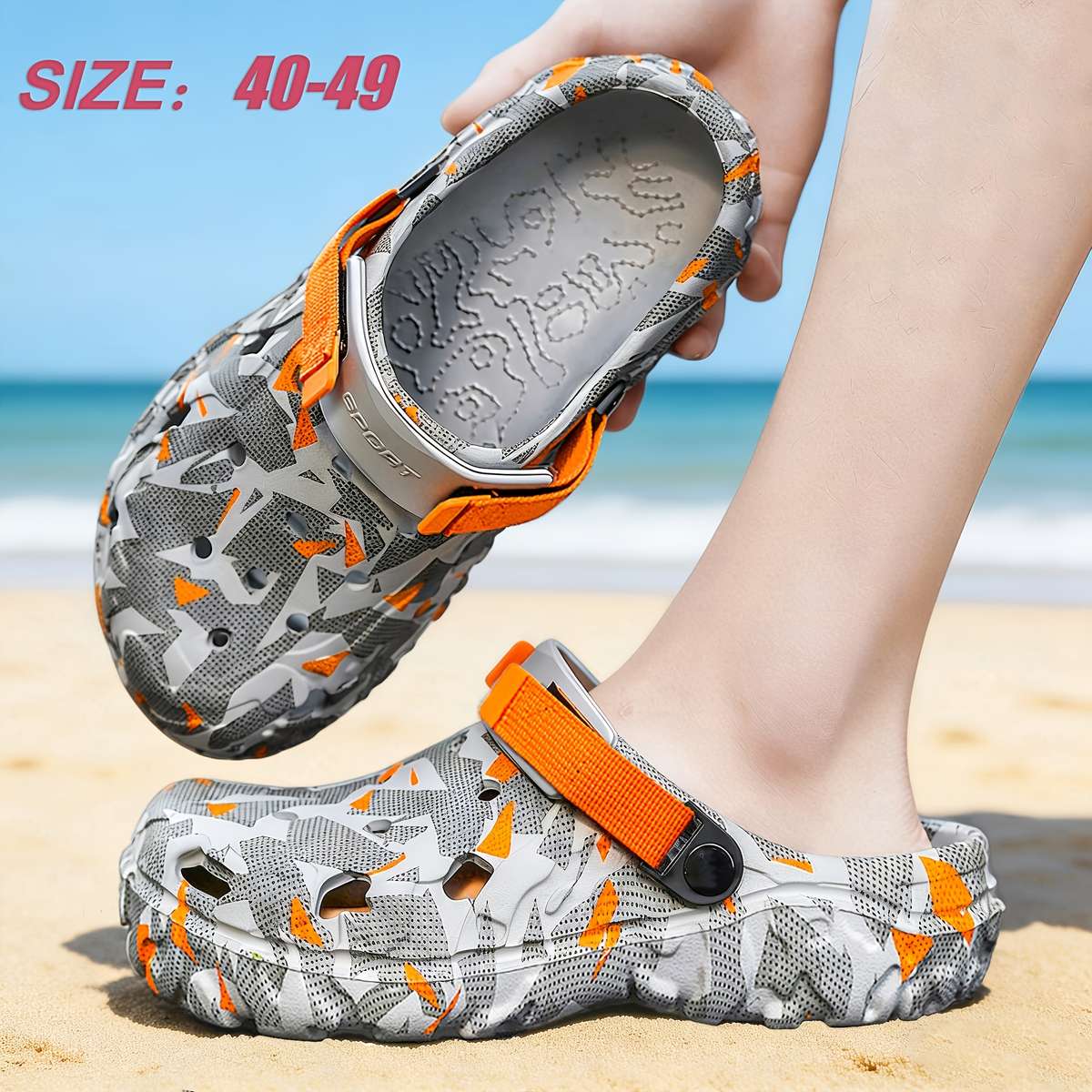 Sandals Color Grey Blue Size Uk 9