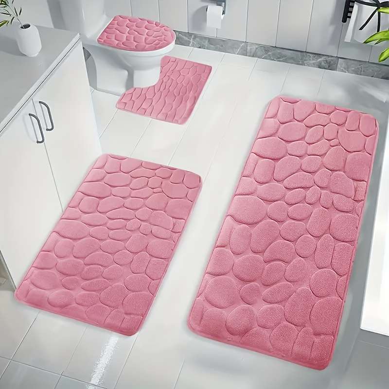 Floor Mats Style Pink Myj 00 Suitable For Bathroom