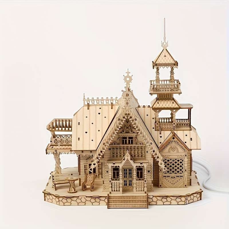 3D Model Desktop Ornaments Model European Villa
