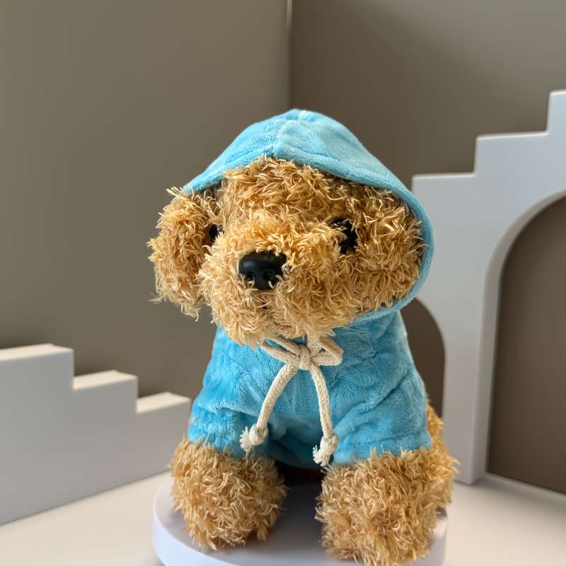 Toy Doll Color Blue Hoodie Teddy