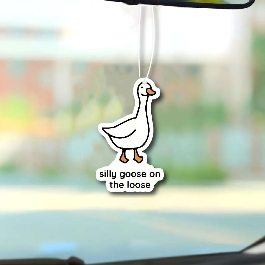 Car Interior Decor  2Pcs Silly Goose