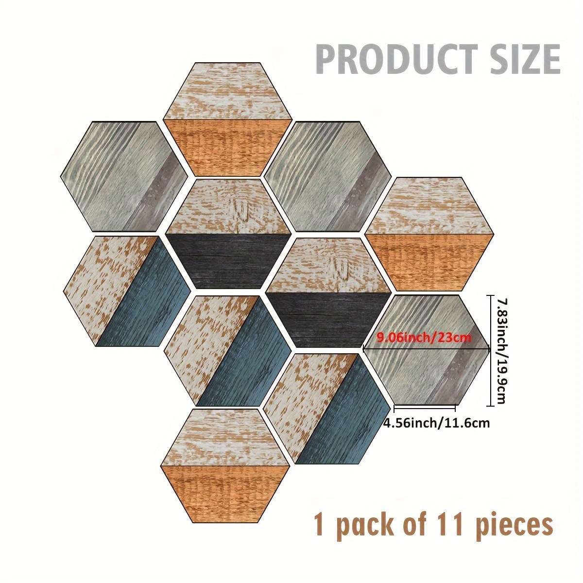 Self Adhesive Floor Stickers E 23.01X19.99Cm