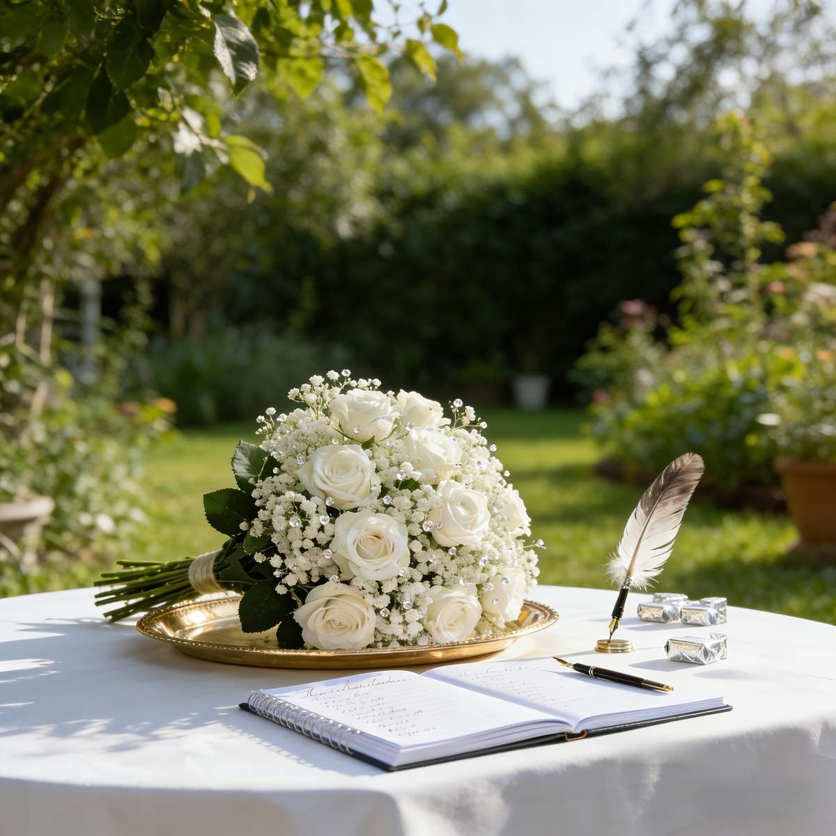 Wedding Supplies Style 5 Roses  20 Baby'S Breath