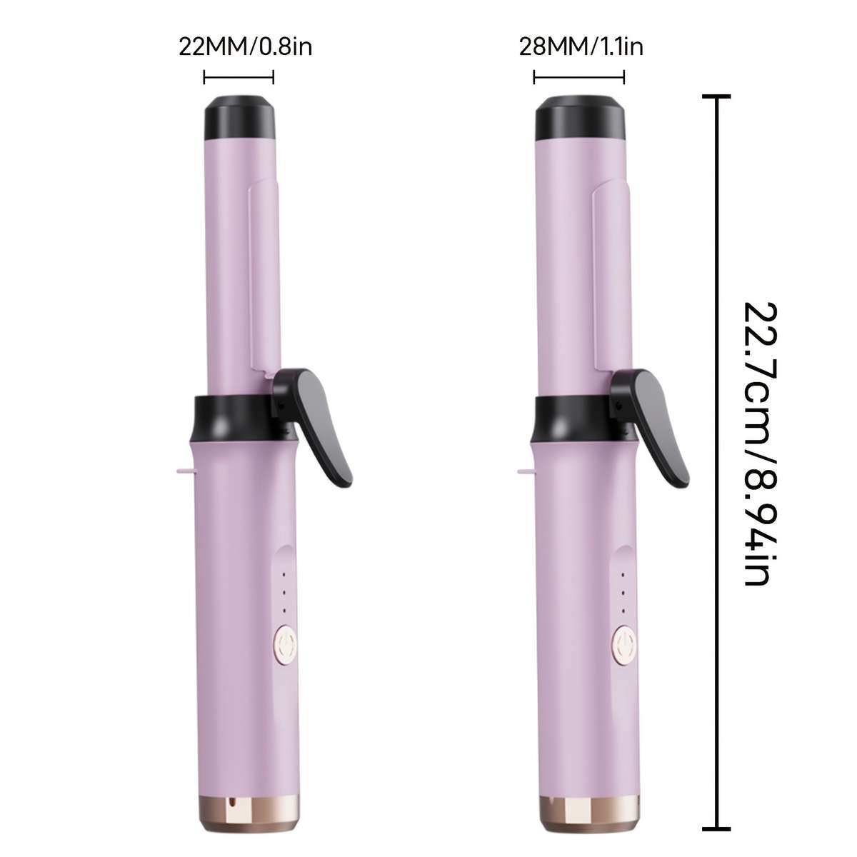 Curling Iron Color Purple Size2.8Cm