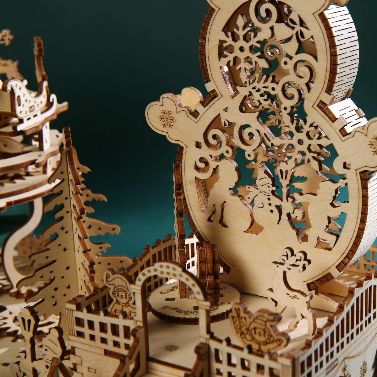 3D Building Model Puzzle Set Model Christmas Amusement Park
