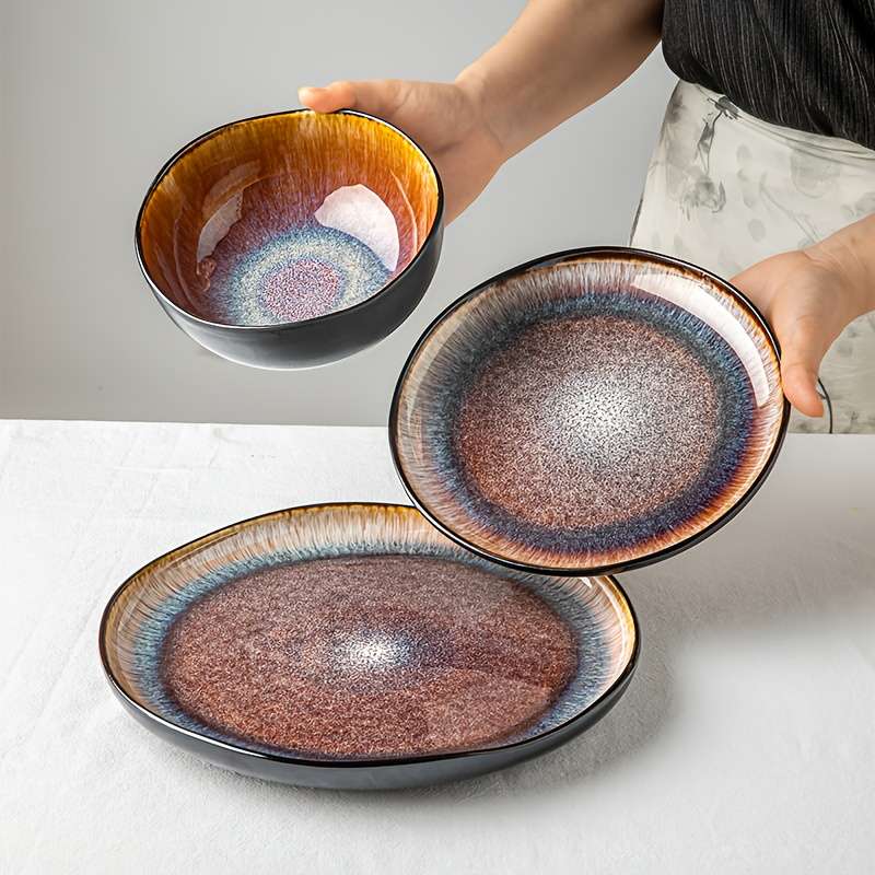 Bowl Color Yunmeng Flame12Piece Set