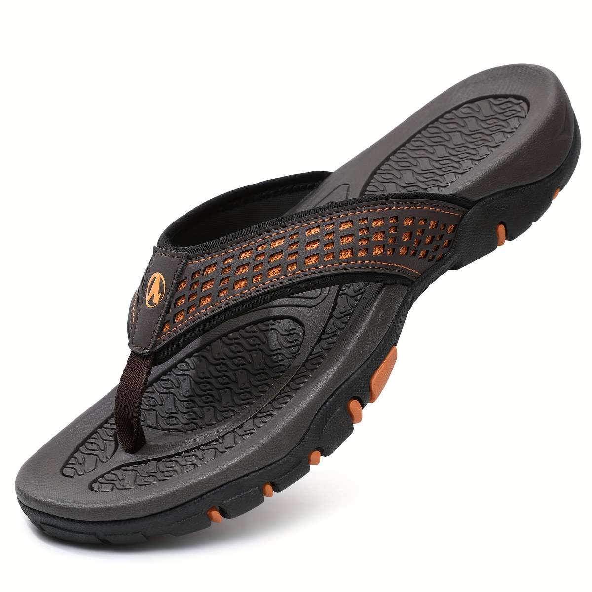Sandals Color Black Orange Size Uk 10