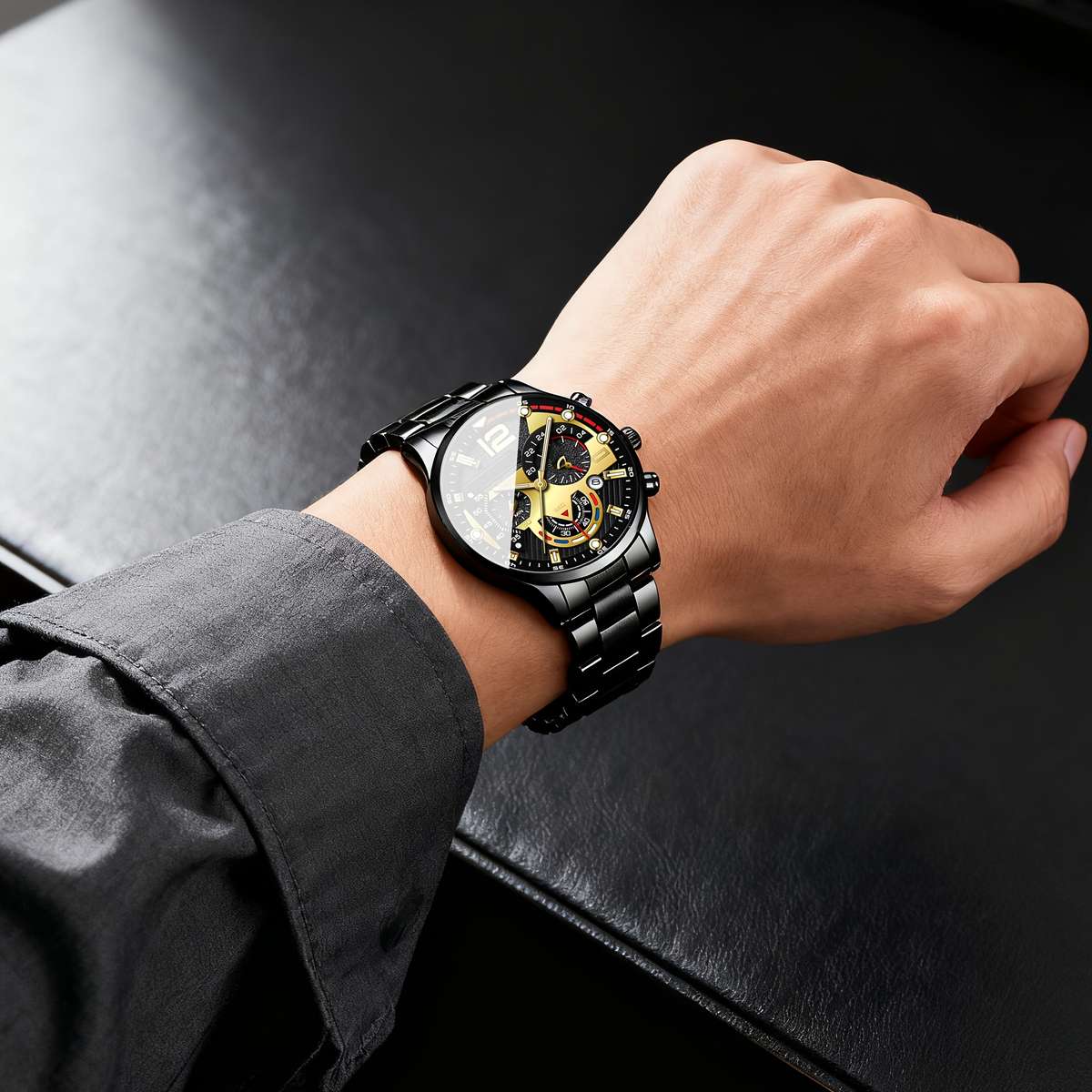 7Pcs Set Of Luxury Men Watches Elegant And Minimalist Quartz Analog