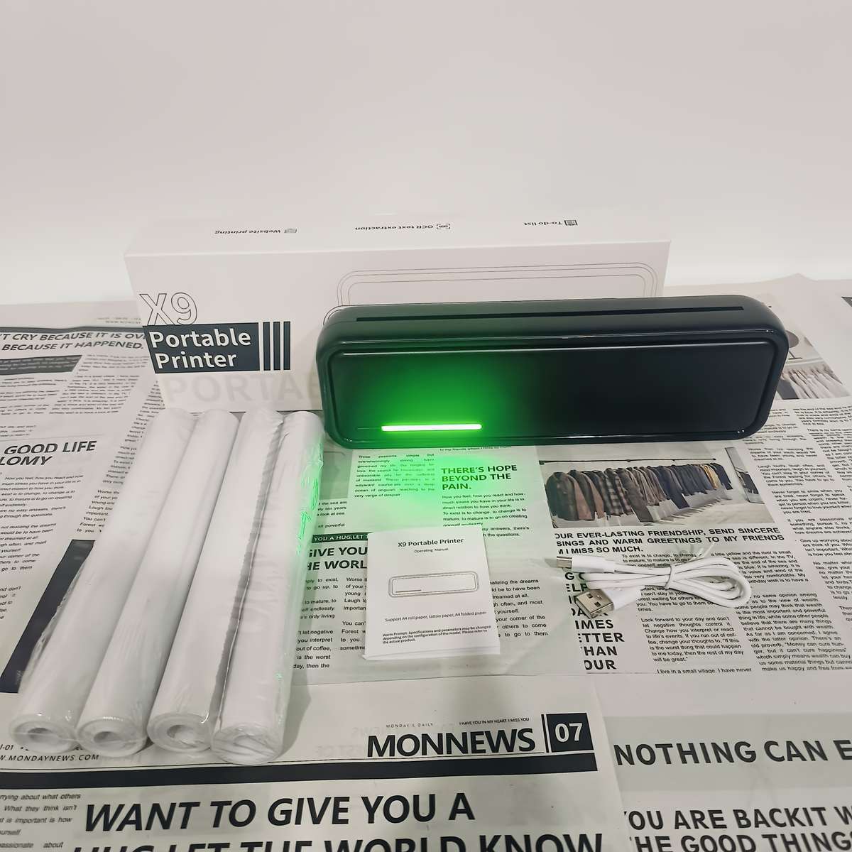 Printer Color Black 5 Rolls