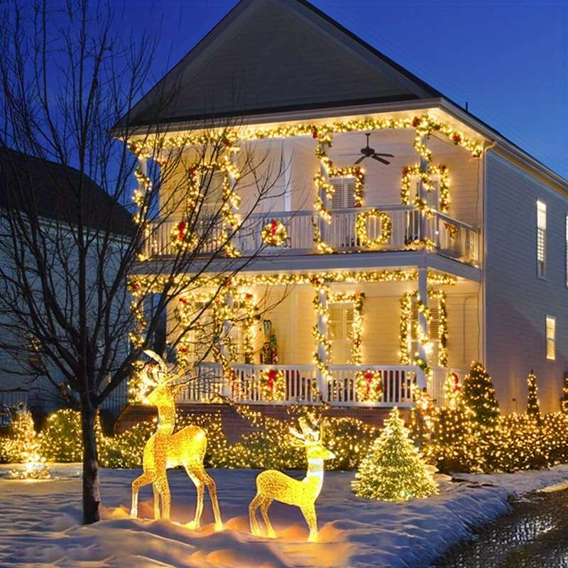 Christmas Lights Multicolor Size 4Pack   7M 22.96Ft  50Led  4