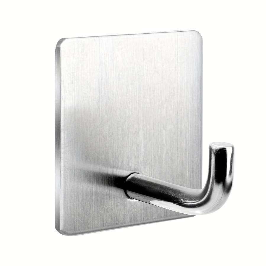 5 Stainless Steel Adhesive Hooks Strong Wall Hooks For color Silvery Quantity 5pcs