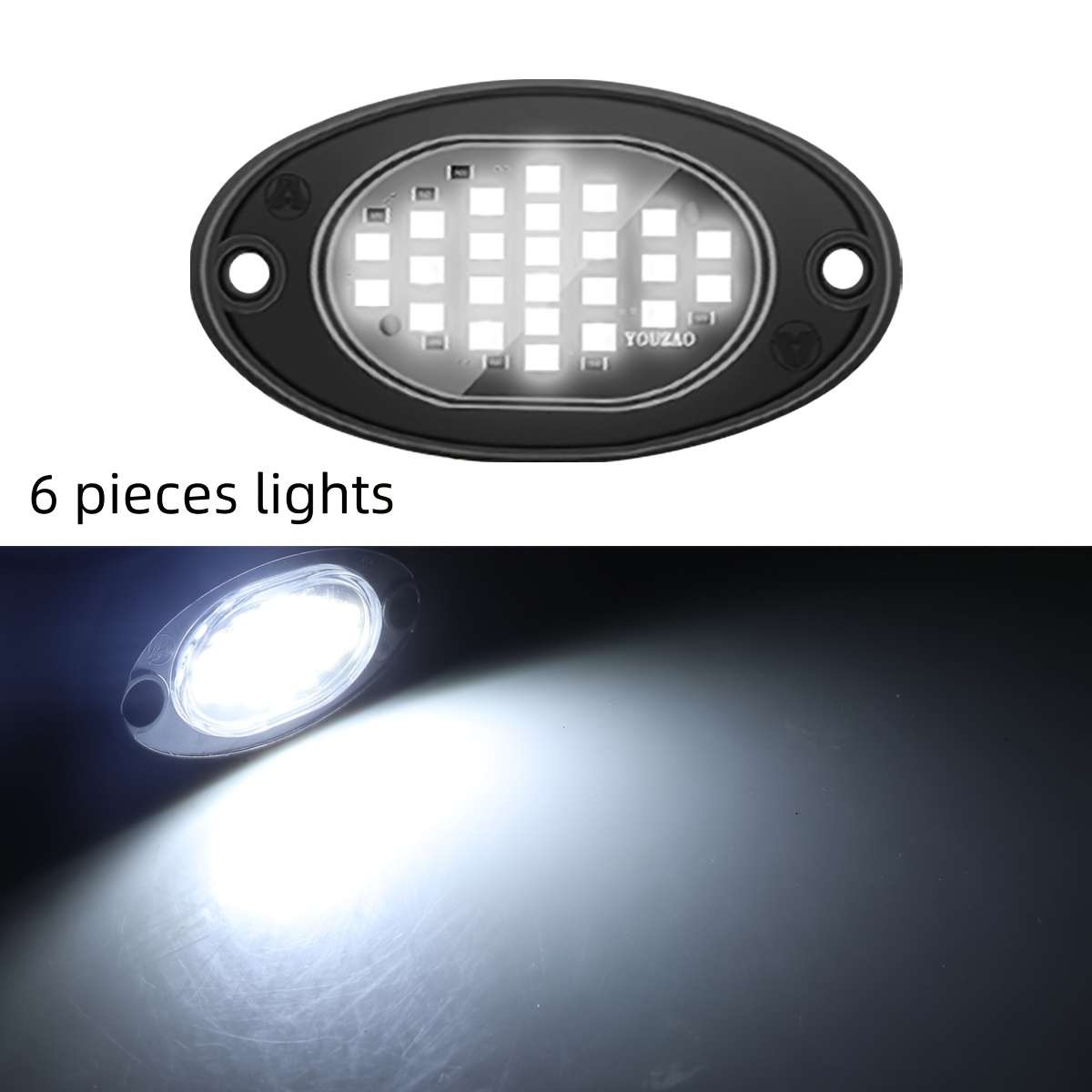 Car Lights Items 6Pcsblue