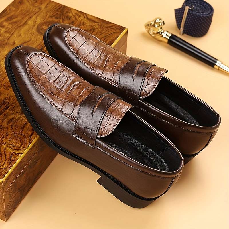 Mens Leather Shoes Color Black Sizeuk 8