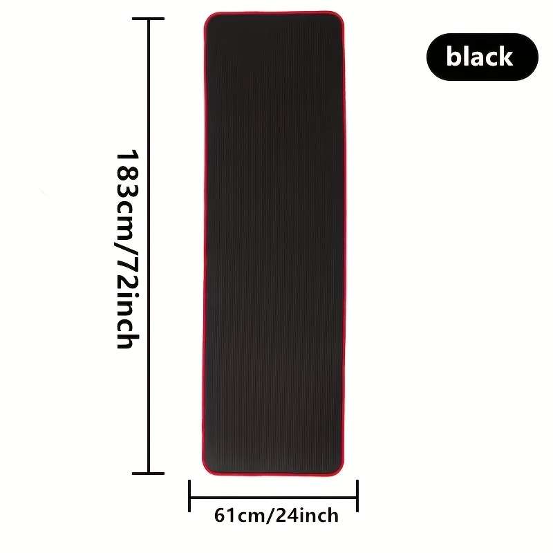 Yoga Mat Black With Shoulder Strap