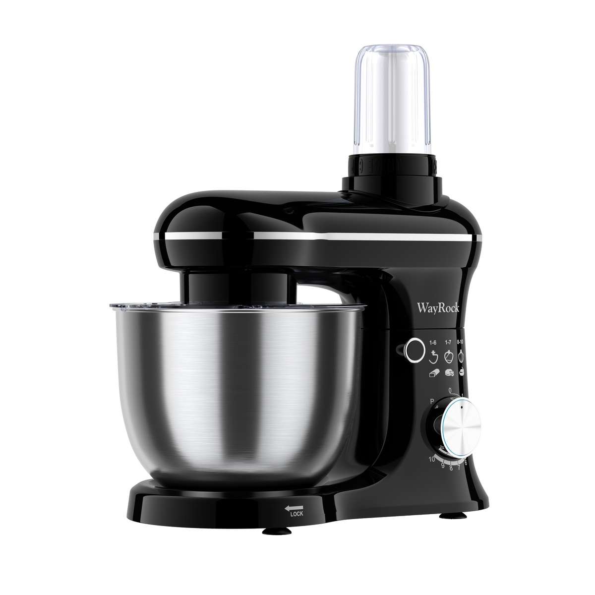 Modern Wayrock 2In Stand Mixer Blender With Two Stainless