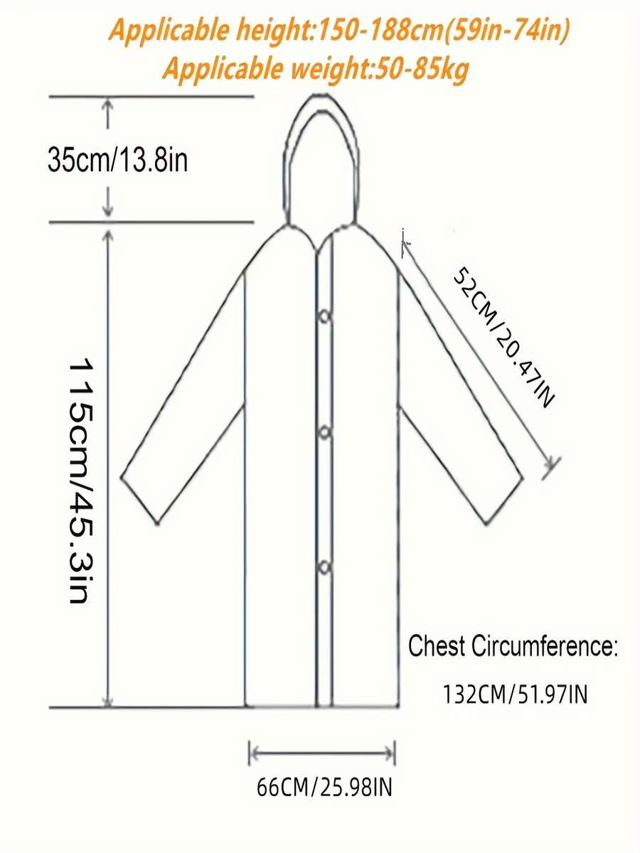 Raincoat Grey Size Onesize