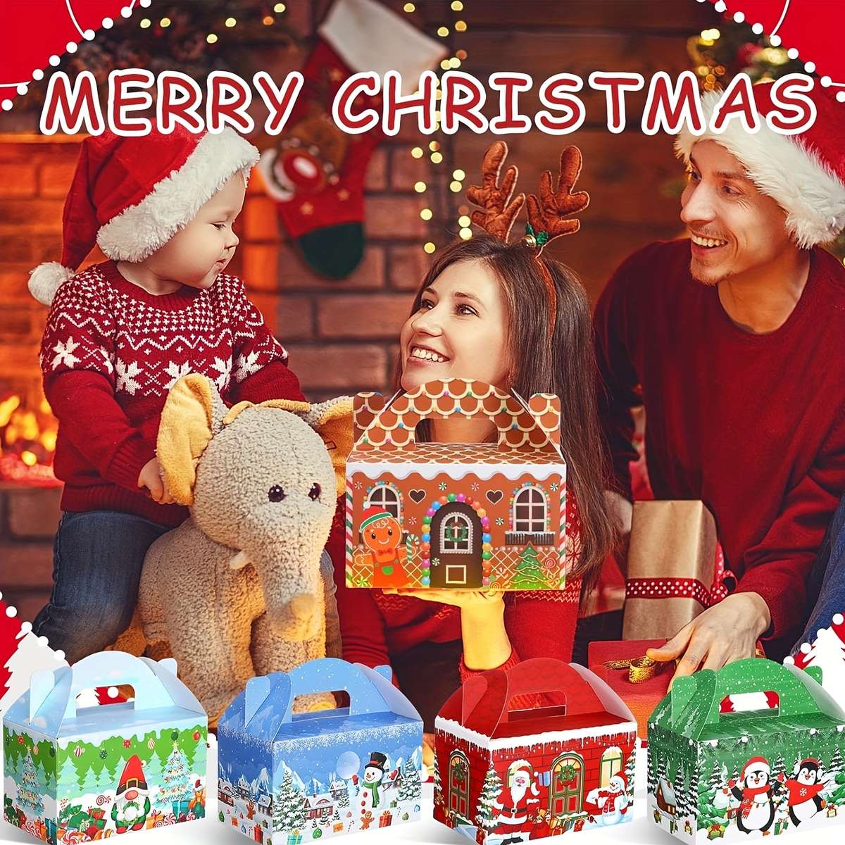 Christmas Gift Boxes Quantity 6Pcs