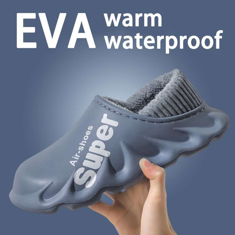 Cotton Slippers Color Black Sizeuk 9.5-10