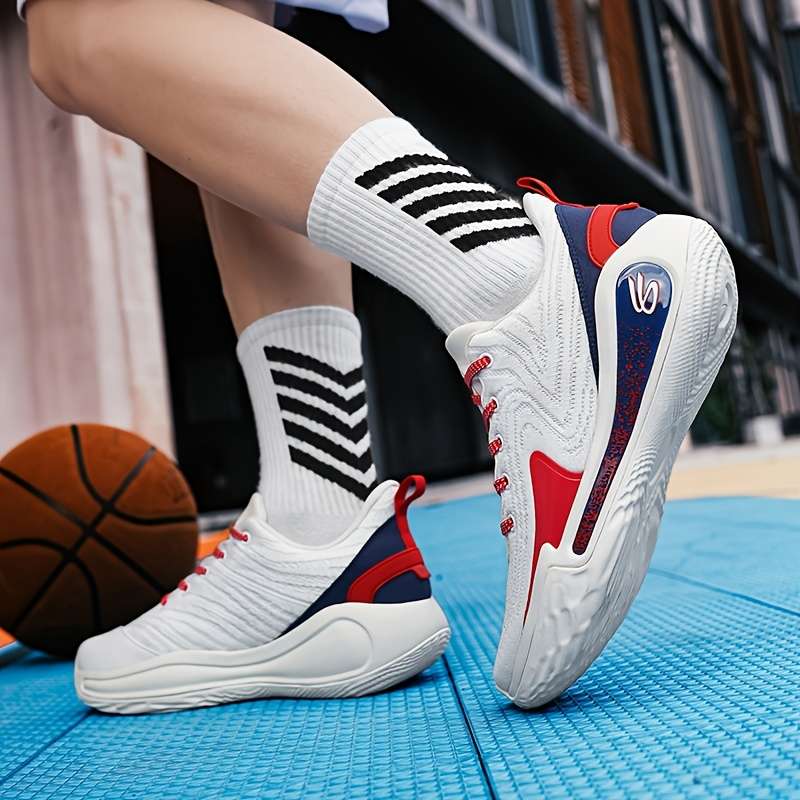 Sneakers White Red Size Uk 7