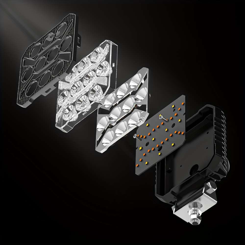 Car Lights Model 1 Pcs Square