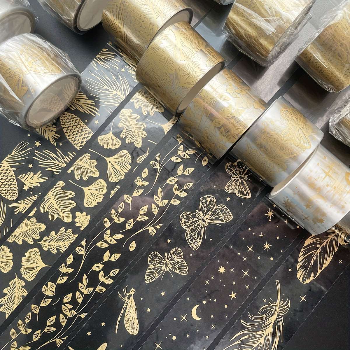 Adhesive Tape Style 3 Golden Foil Washi Tapes