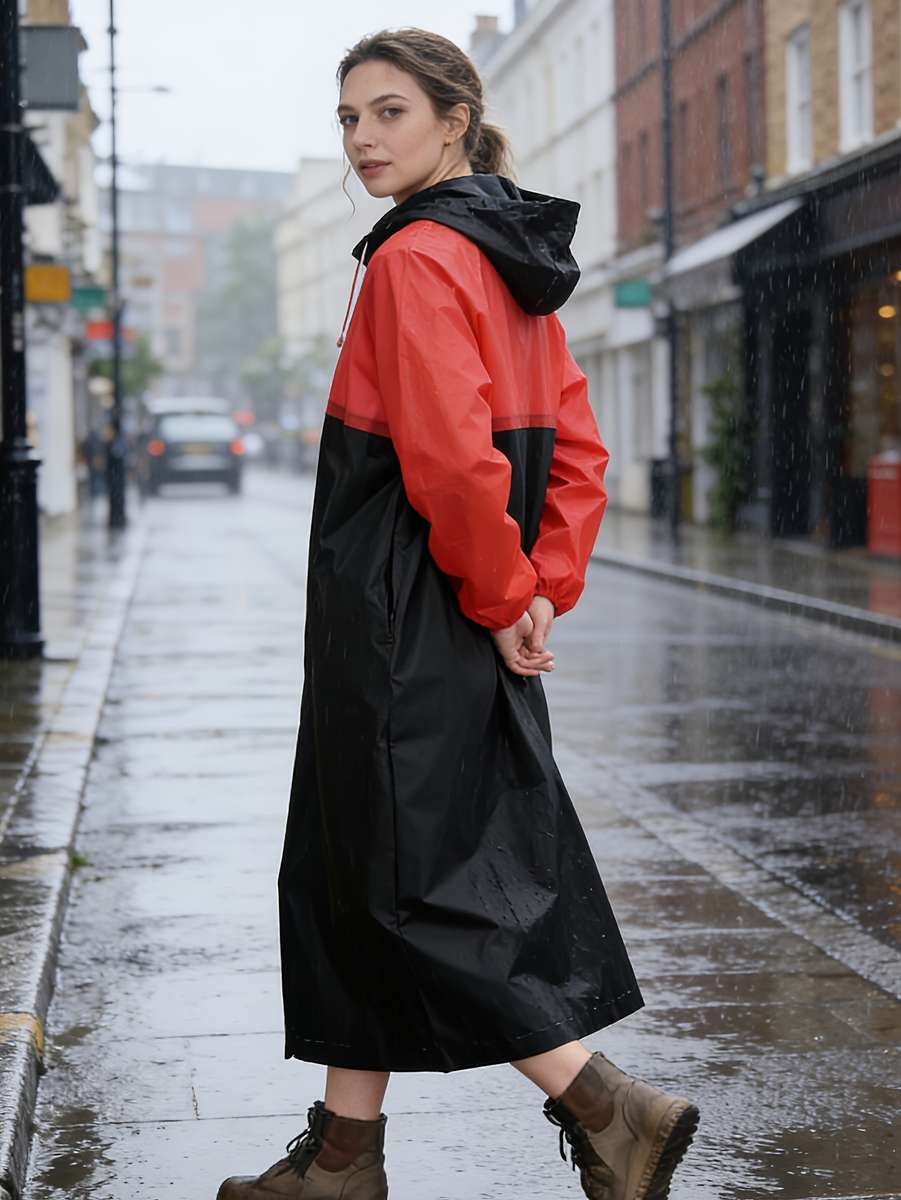 Raincoat Blackred Size Asian Onesize