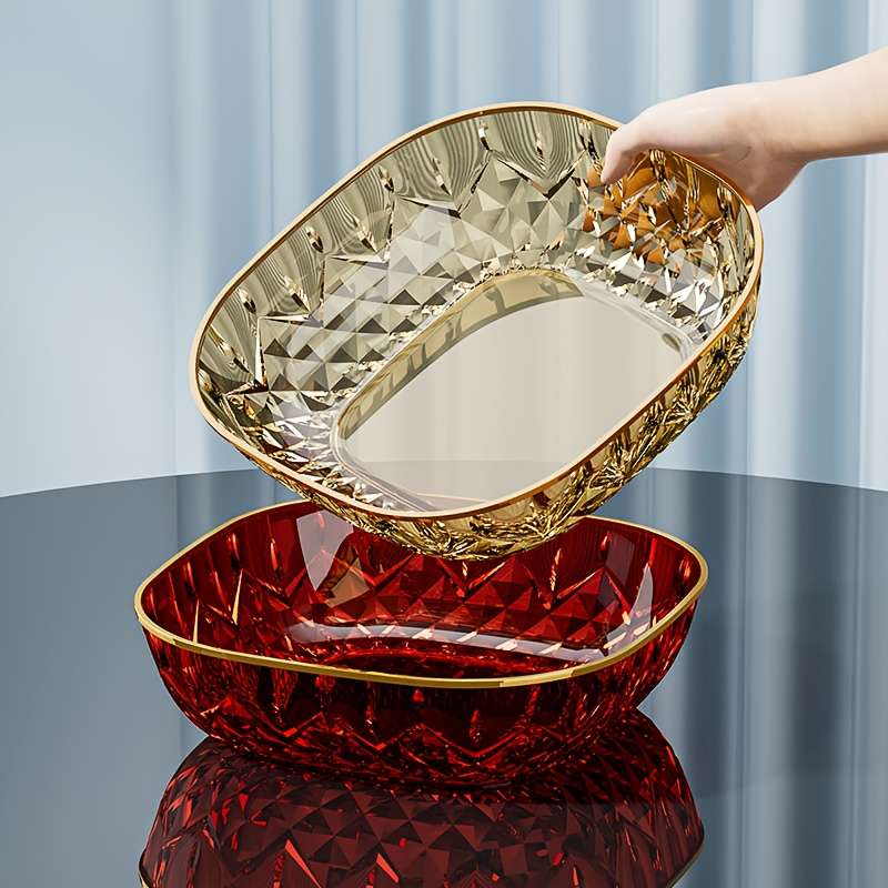 Bowl Color Transparent 6 Modelgoldenrimmed Bone Plate Medium Size