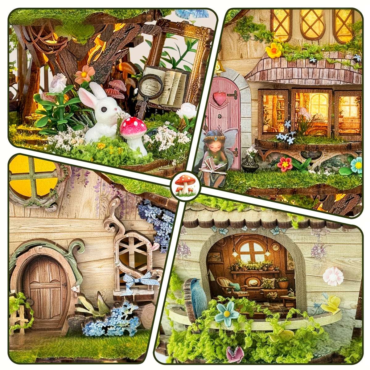 Diy 3D Book Nook House Building Kit