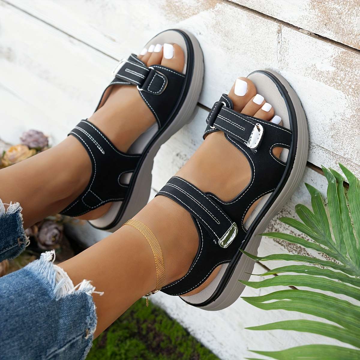 Non Slip Trendsetting Lightweight Quick Dry Women S Platform Sandals With