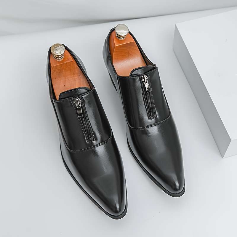 Mens Leather Shoes Color Black Sizeuk 7