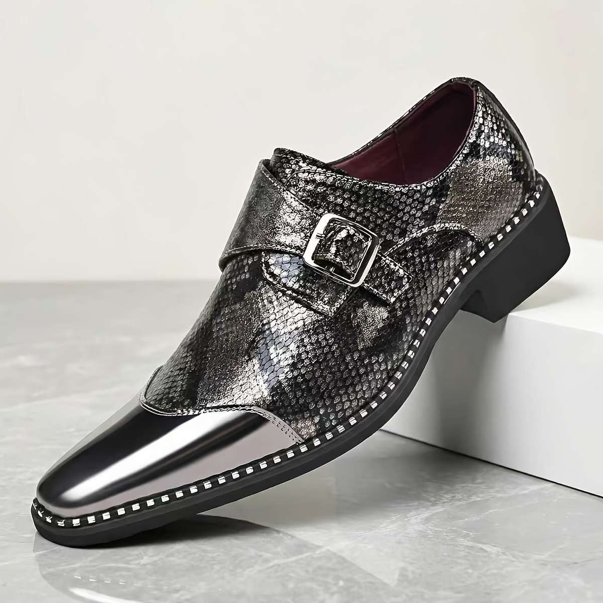 Mens Leather Shoes Color Red Sizeuk 10