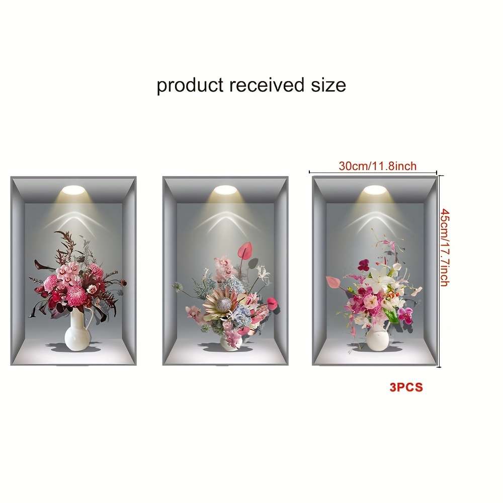Wall Stickers Color Red Size11.8Inch30Cm*17.7Inch45Cm*3