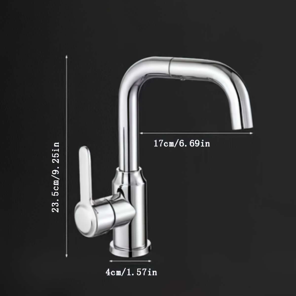 Faucet Silver Faucet  With 2 60Cm Tubes