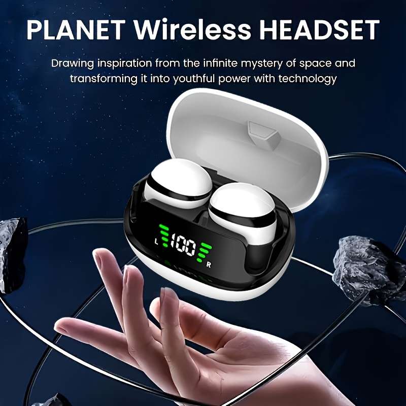 Wireless Headphones   Black-