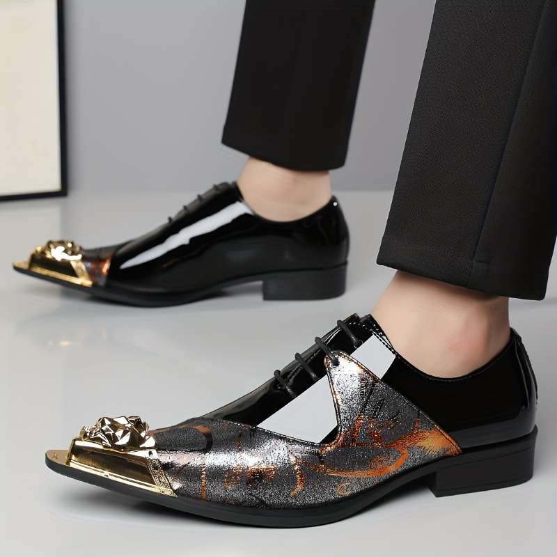 Mens Leather Shoes Color Black Sizeuk 8