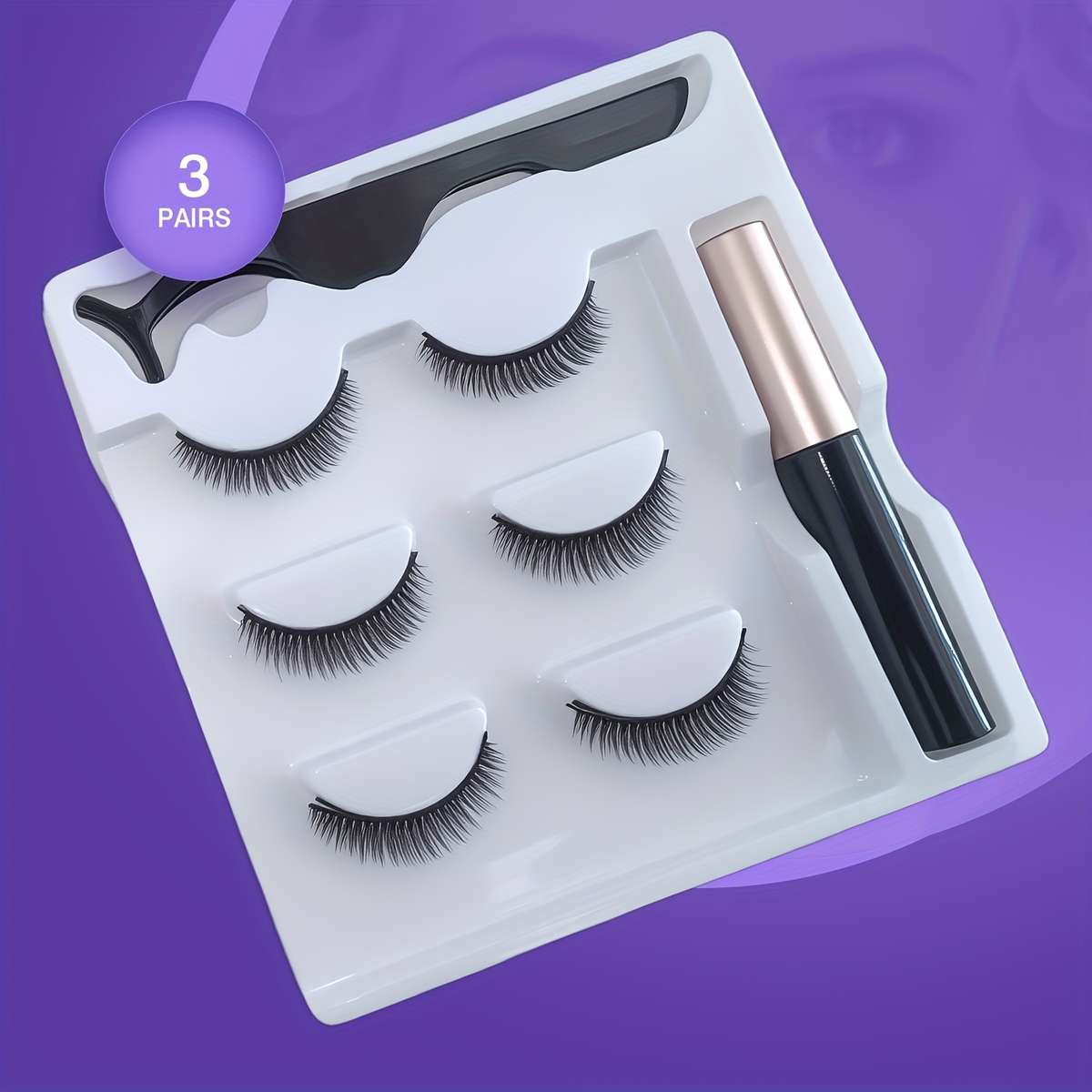 10 Pairs C Curl Individual Lashes Color Black Quantity 5 Pairs