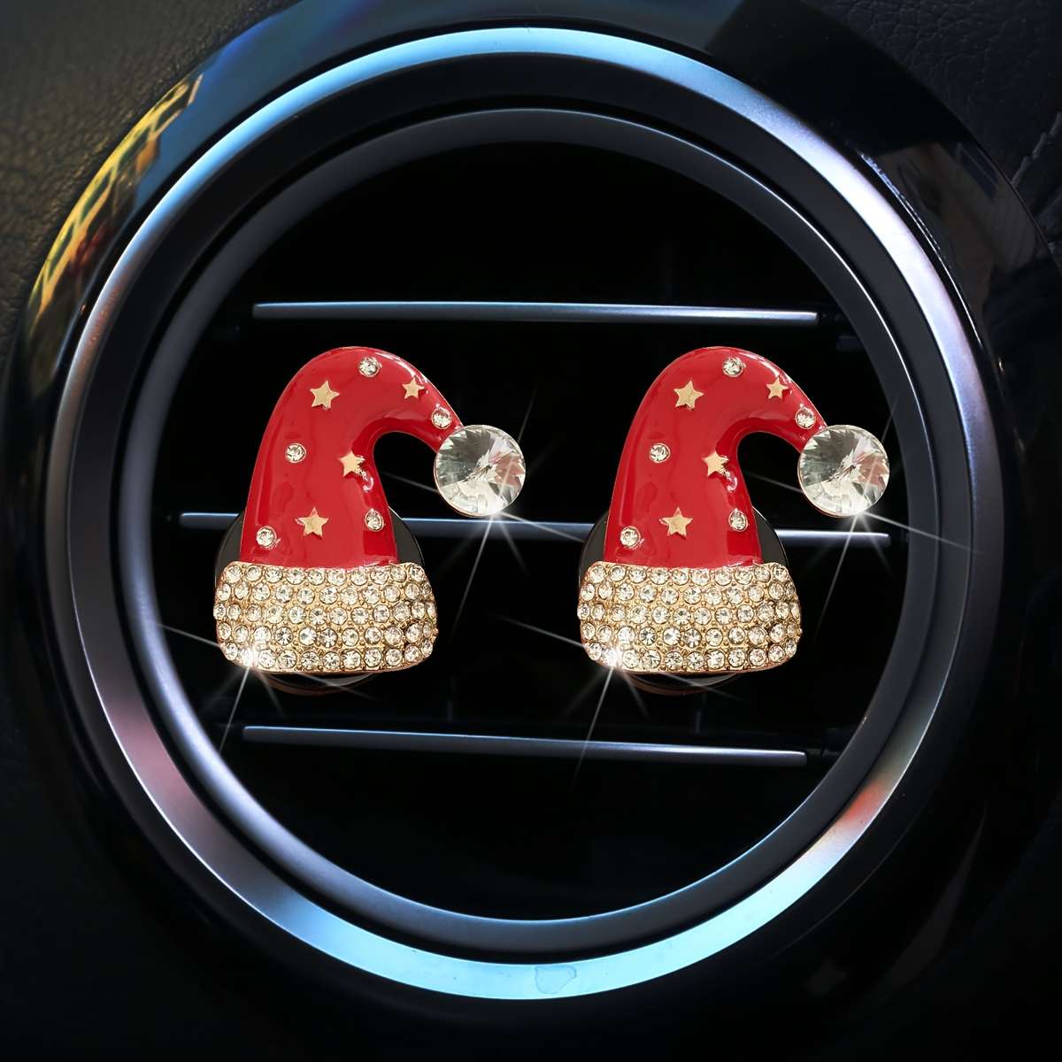 Car Interior Decor Style 2Pc Snowflake