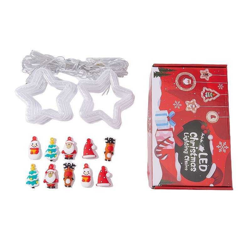 Christmas Lights Leather Wire Lamp Star Type Color