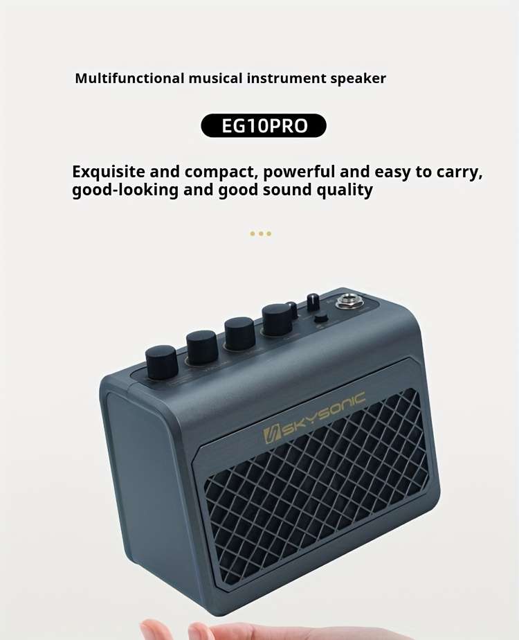Speaker Items Electric Guitar Solo Model Eg10Pro Blue