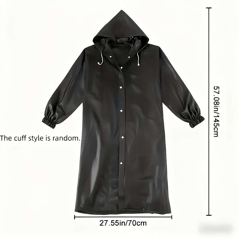 Raincoat Blackgrey Twopiece Set