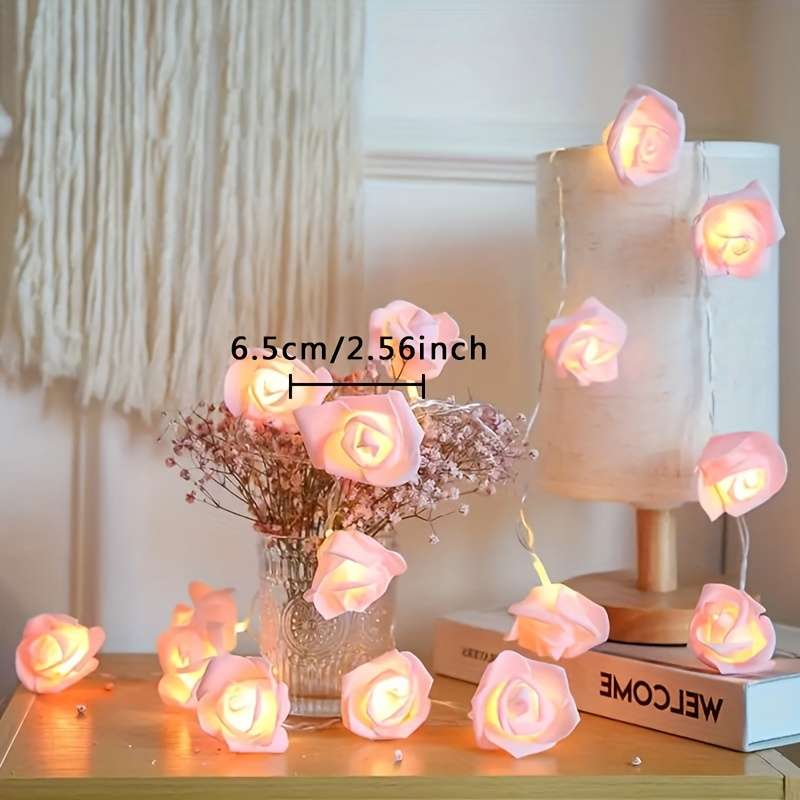Christmas Lights Pink And White Quantity 10 Leds
