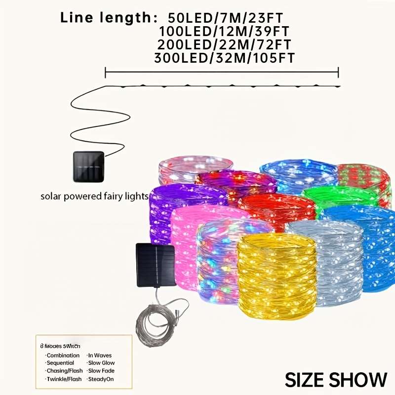 Christmas Lights Red And Green Size 12M 100Led 39Ft