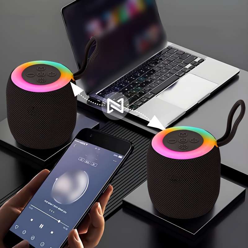 Portable Wireless Speaker Subwoofer That Can Be Used Outdoors While Cycling