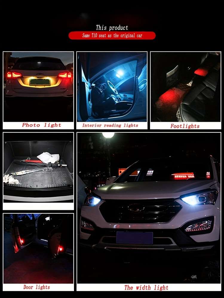 Car Lights Color White Model 92835