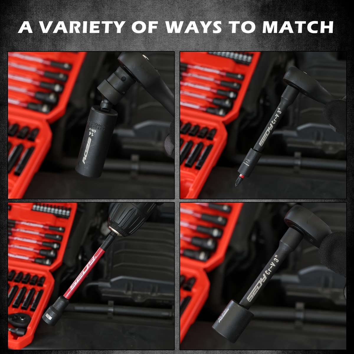 63-Piece Drive Socket Wrench Set